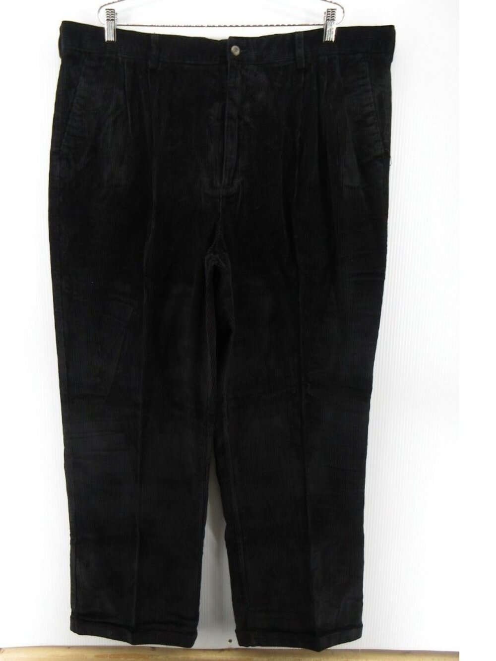 Martin Gordon Pants 44X32 Corduroy Relaxed Pleated Cuffed Trousers Y2K